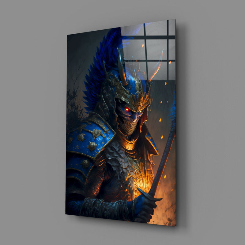 Master Warrior Glass Wall Art  || Designer Collection