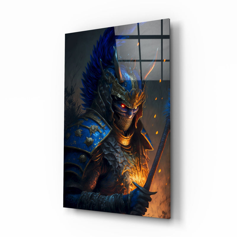 Master Warrior Glass Wall Art  || Designer Collection