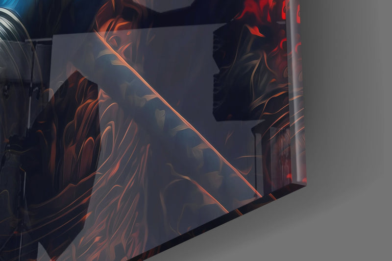 Lord Warrior Glass Wall Art  || Designer Collection