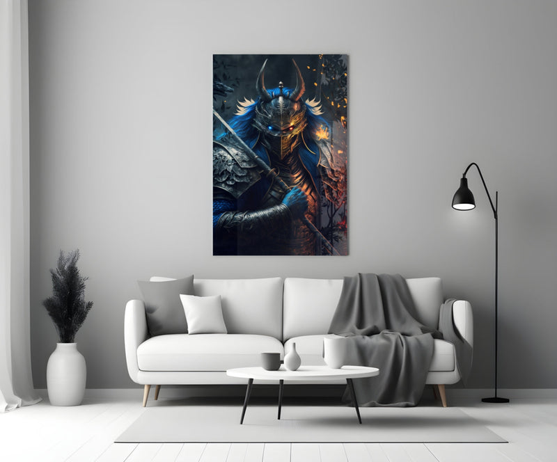 Lord Warrior Glass Wall Art  || Designer Collection