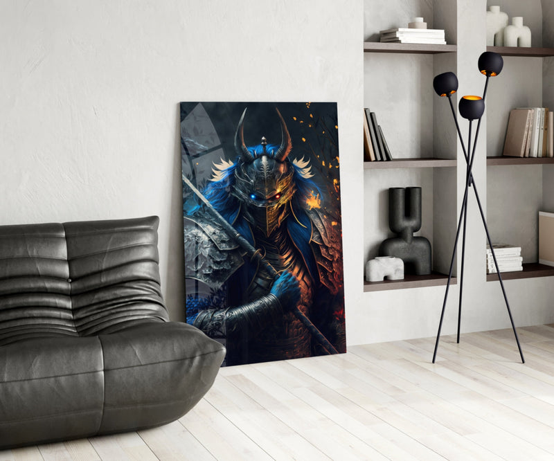 Lord Warrior Glass Wall Art  || Designer Collection