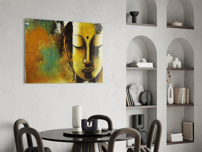 Buddha Glass Wall Art  || Designer Collection
