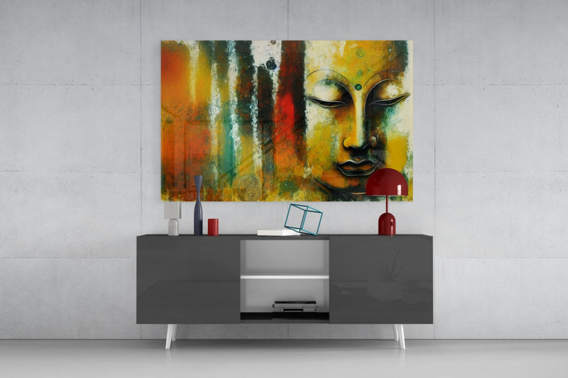 Buddha Glass Wall Art  || Designer Collection