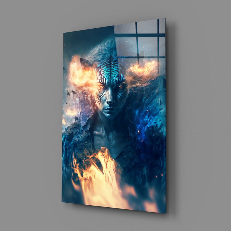 Epic Tiger Glass Wall Art  || Designers Collection