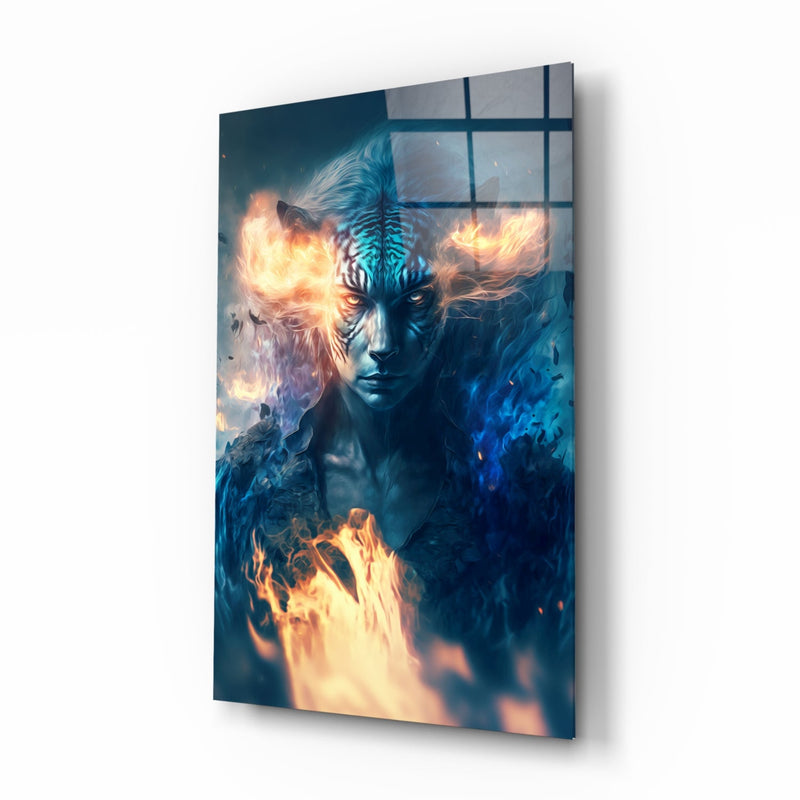 Epic Tiger Glass Wall Art  || Designers Collection