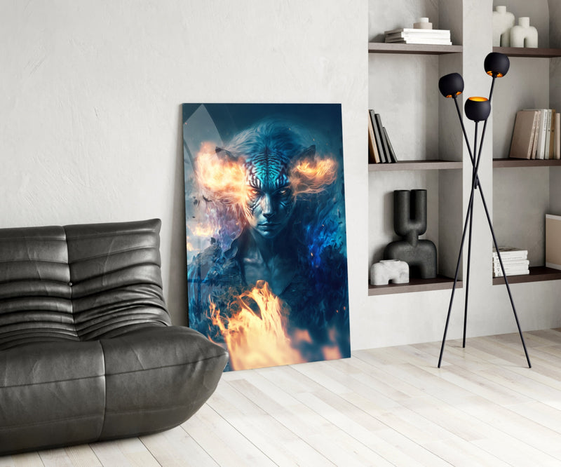 Epic Tiger Glass Wall Art  || Designers Collection