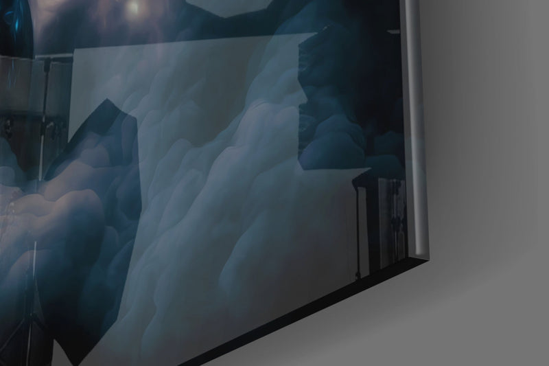 Vitruvius Man Glass Wall Art  || Designers Collection