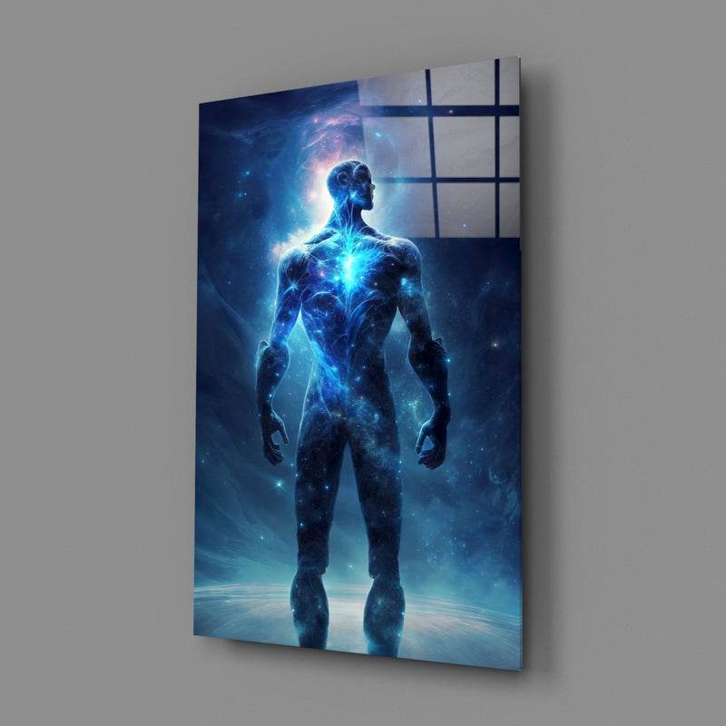Vitruvius Man Glass Wall Art  || Designers Collection