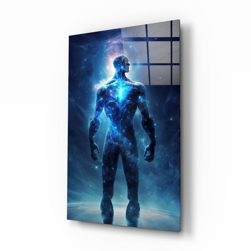 Vitruvius Man Glass Wall Art  || Designers Collection