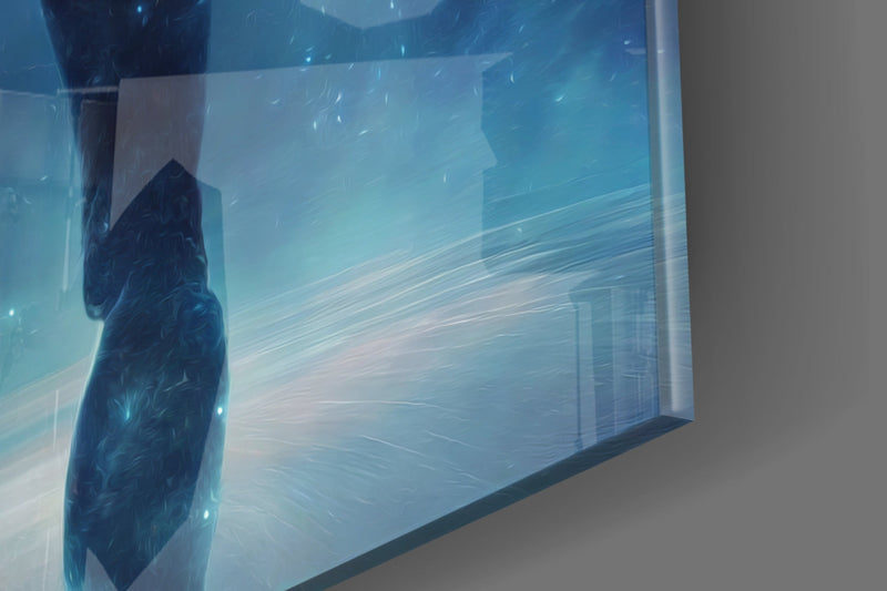 Vitruvius Man Glass Wall Art  || Designers Collection