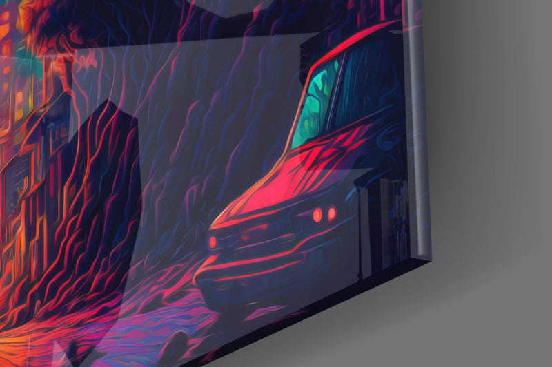 Walk to the New Life Glass Wall Art  || Designers Collection