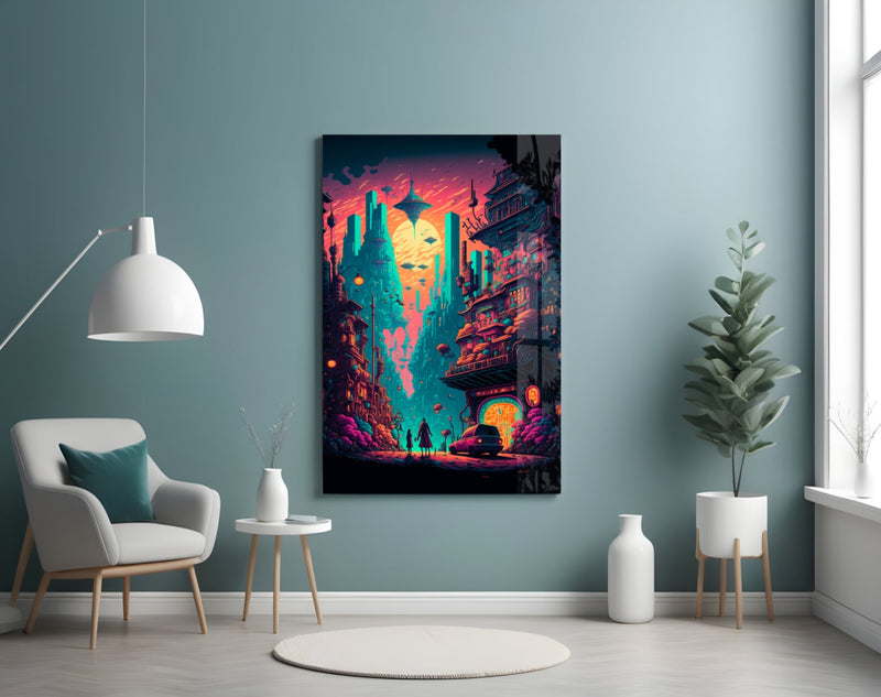 Dream of a New Life Glass Wall Art  || Designers Collection