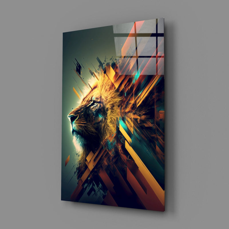 Lion King Glass Wall Art  || Designer Collection