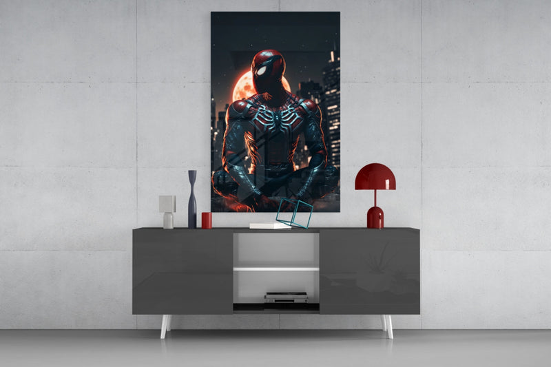 Iconic Spider Glass Wall Art  || Designer Collection