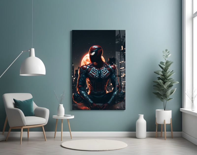 Iconic Spider Glass Wall Art  || Designer Collection