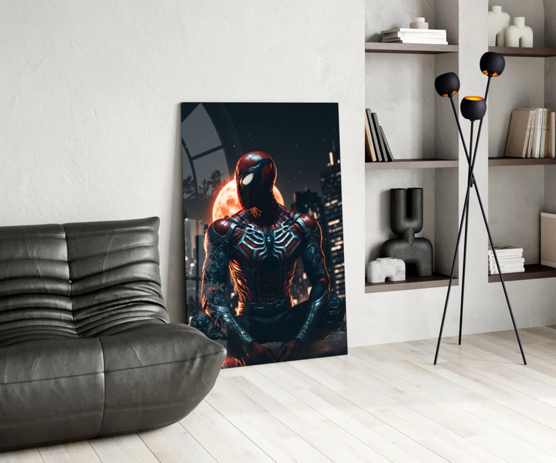 Iconic Spider Glass Wall Art  || Designer Collection