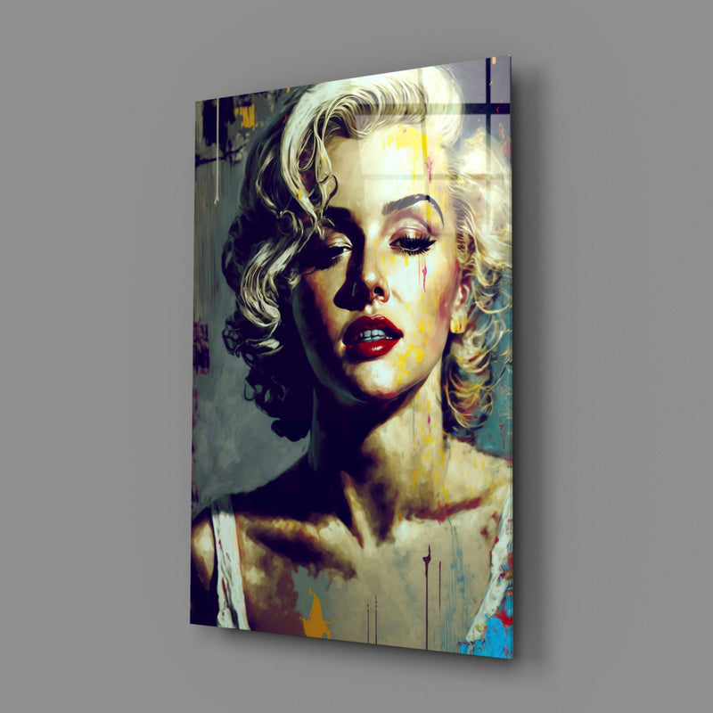 Marilyn Monroe Glass Wall Art  || Designer Collection