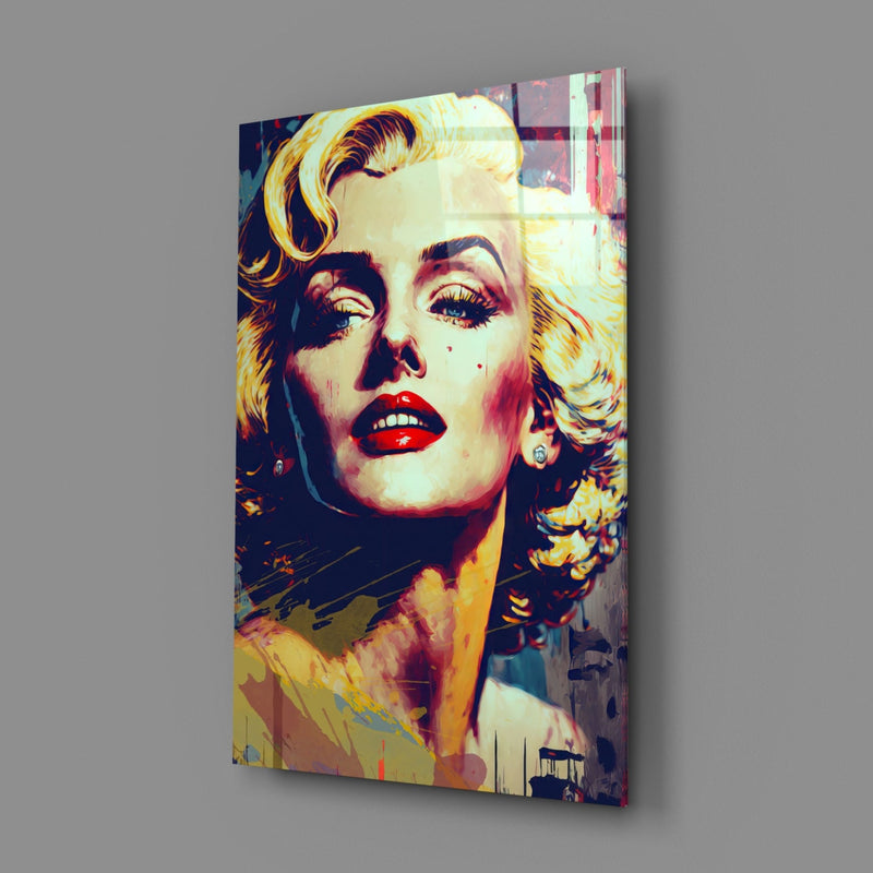 Marilyn Monroe Glass Wall Art  || Designer Collection