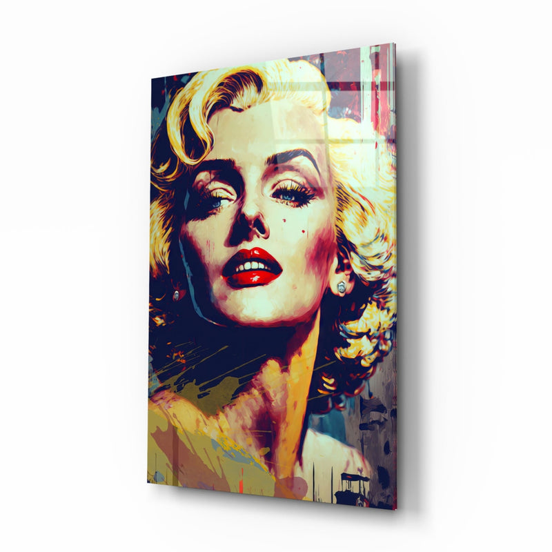 Marilyn Monroe Glass Wall Art  || Designer Collection