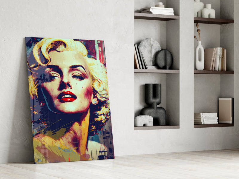 Marilyn Monroe Glass Wall Art  || Designer Collection
