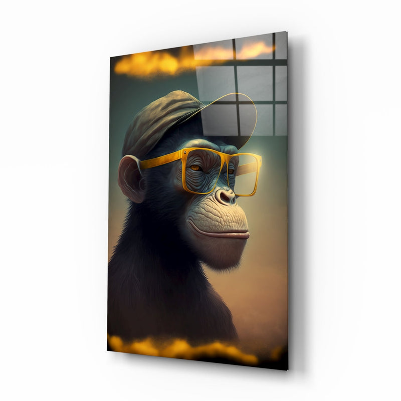 Wise Monkey Glass Wall Art  || Designers Collection