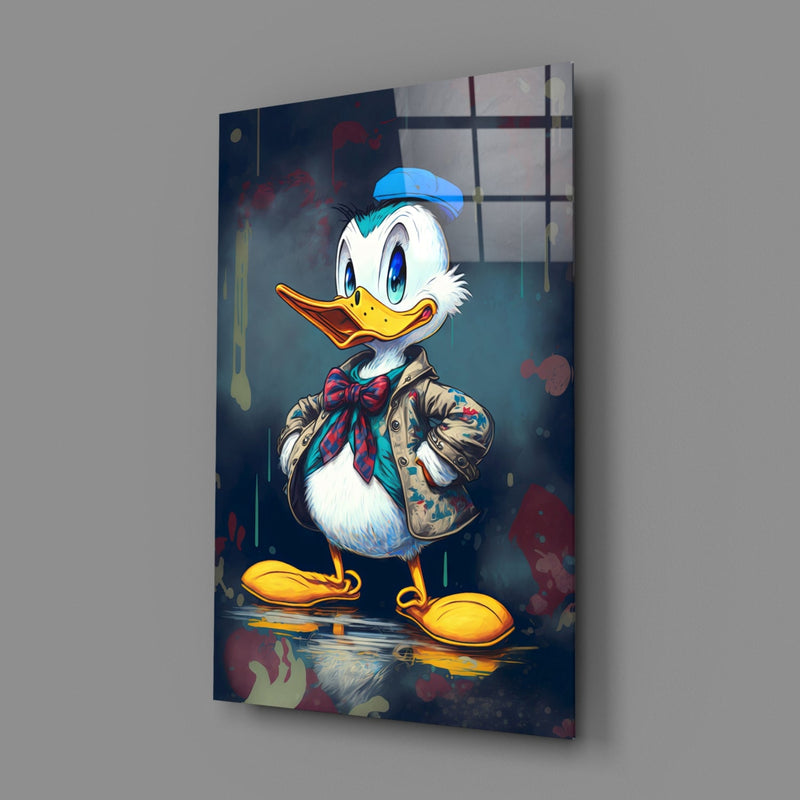 Donald Duck Glass Wall Art  || Designers Collection