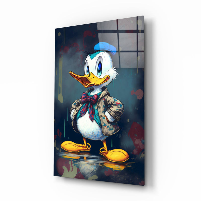 Donald Duck Glass Wall Art  || Designers Collection