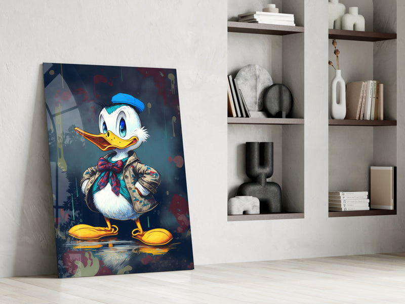 Donald Duck Glass Wall Art  || Designers Collection
