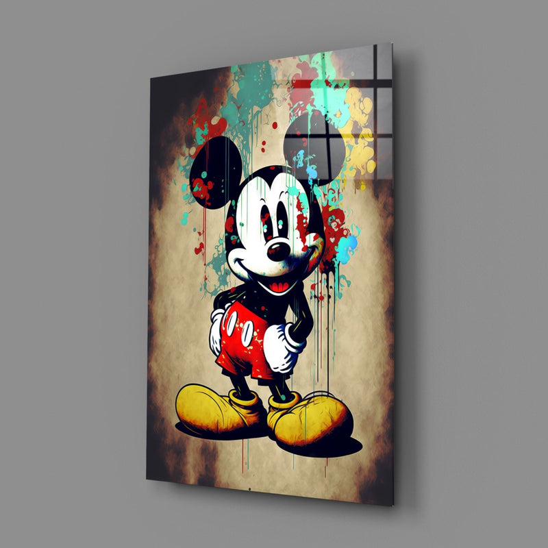Mouse the Giant Glass Wall Art  || Designer Collection