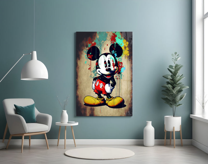 Mouse the Giant Glass Wall Art  || Designer Collection