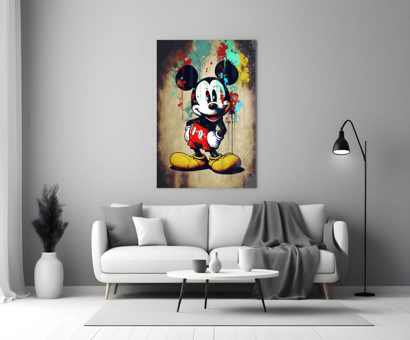Mouse the Giant Glass Wall Art  || Designer Collection