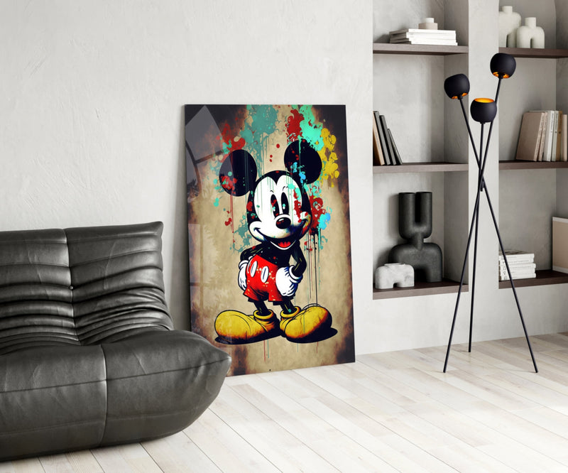 Mouse the Giant Glass Wall Art  || Designer Collection