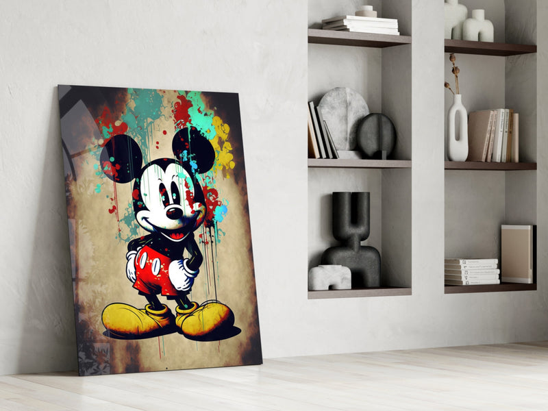 Mouse the Giant Glass Wall Art  || Designer Collection