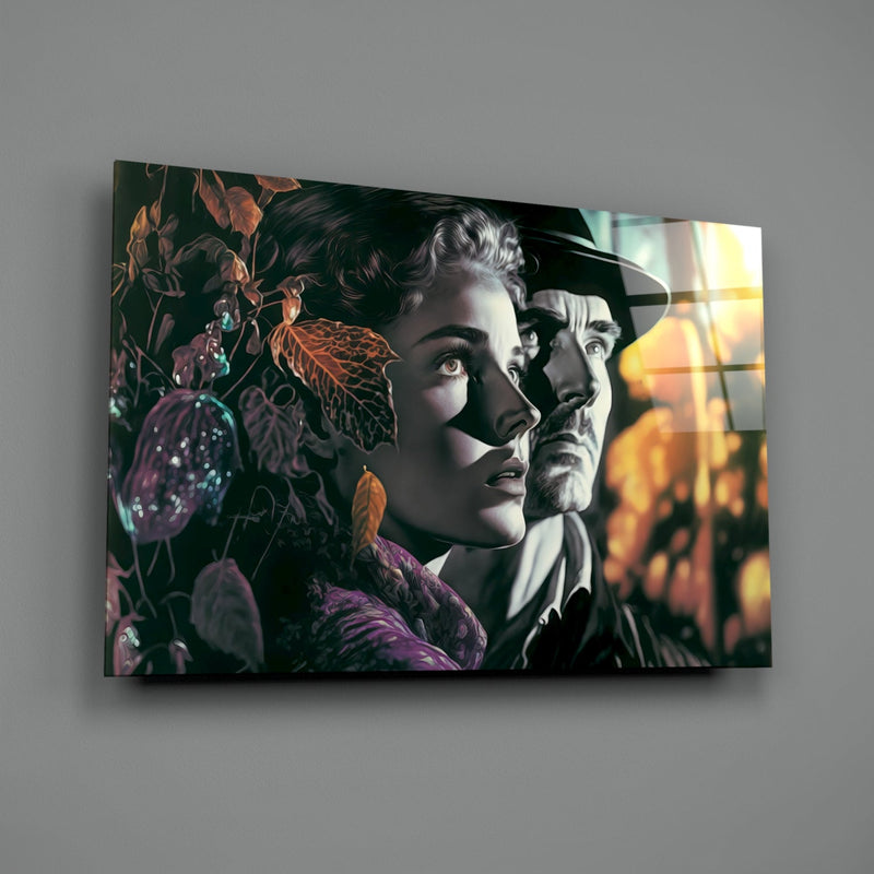 Nostalgic Scenes Glass Wall Art  || Designer Collection