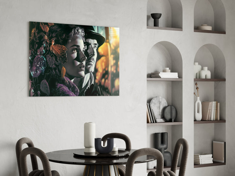 Nostalgic Scenes Glass Wall Art  || Designer Collection