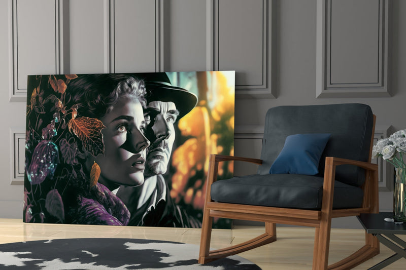 Nostalgic Scenes Glass Wall Art  || Designer Collection