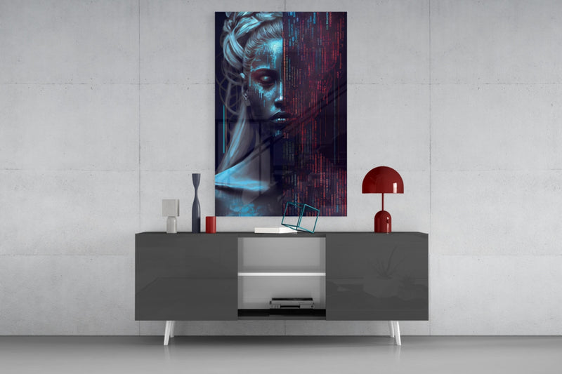 Human Software Glass Wall Art  || Designer Collection