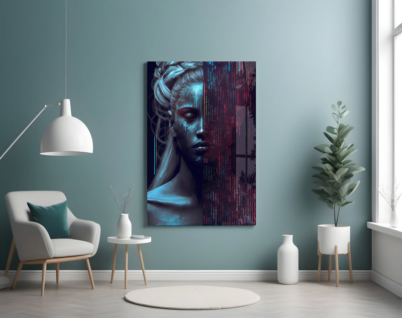Human Software Glass Wall Art  || Designer Collection