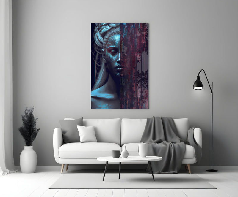 Human Software Glass Wall Art  || Designer Collection