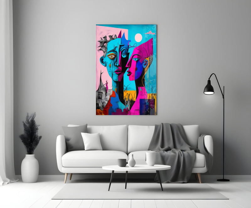 Intimacy Glass Wall Art  || Designer Collection