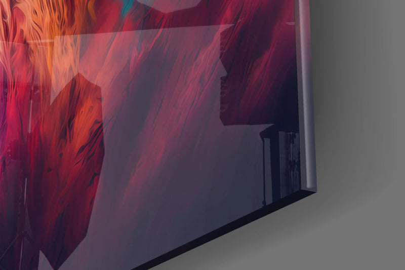 Nobility of the Lion Glass Wall Art  || Designer Collection