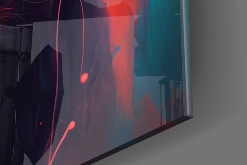 Nobility of the Lion Glass Wall Art  || Designer Collection