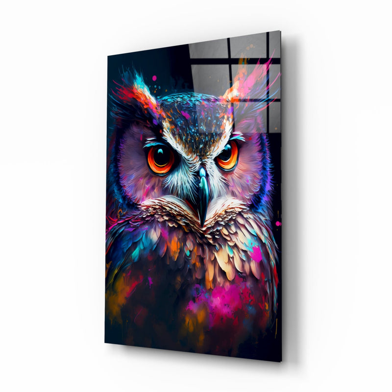 Owl's Eye Glass Wall Art  || Designer Collection