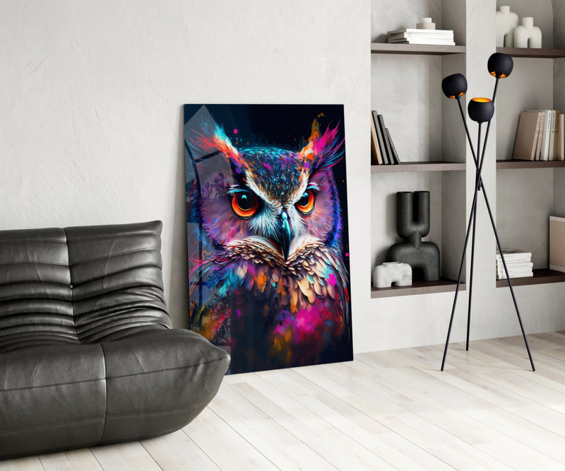 Owl's Eye Glass Wall Art  || Designer Collection