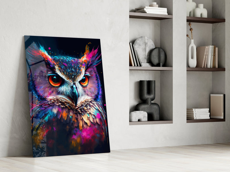 Owl's Eye Glass Wall Art  || Designer Collection