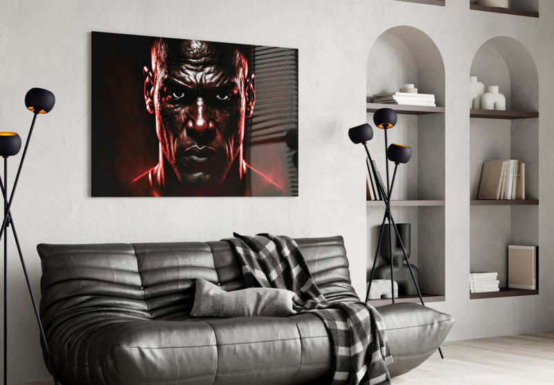 Iconic Michael Jordan Glass Wall Art  || Designer Collection