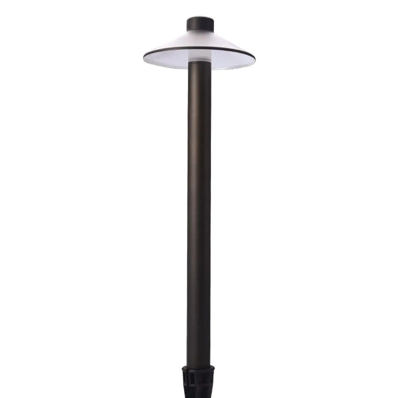 Durable Brass Integrated Exterior Path Light with 72" Wire for Garden Lighting