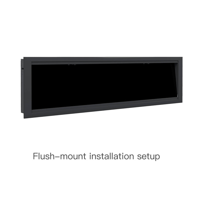 Dynasty Allegro 76-Inch Black Smart Linear Electric Fireplace [DY-BFM76] (SAK56392)