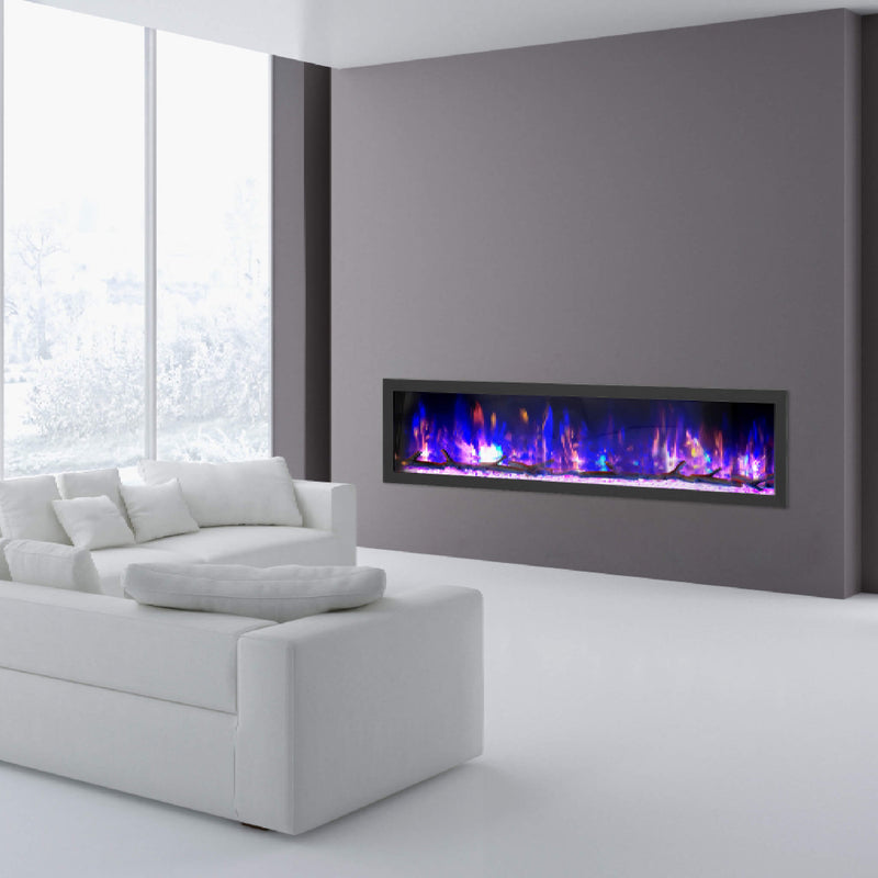 Dynasty Cascade 74-Inch Smart Linear Electric Fireplace [DY-BTX74] (SAK61984)