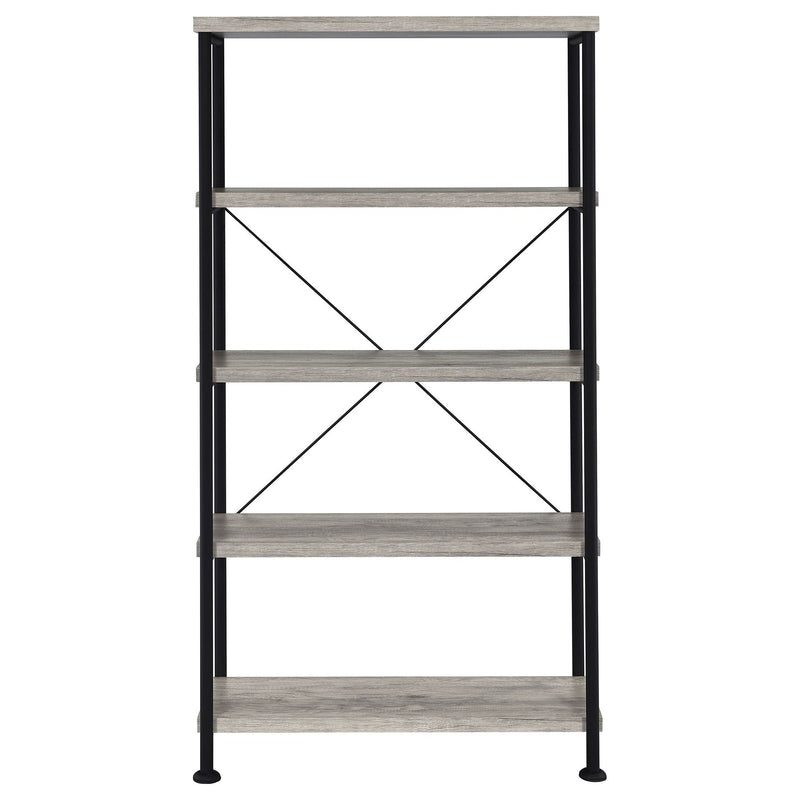 Analiese 63-inch 4-shelf Bookshelf Grey Driftwood